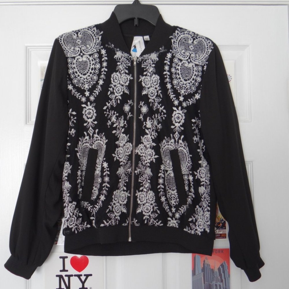 Embroidered Bomber Jacket